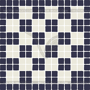 Ancient mosaic tile pattern. Decorative antique - vector clip art
