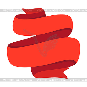 Decorative ribbon. Banner in abstract style - vector clipart