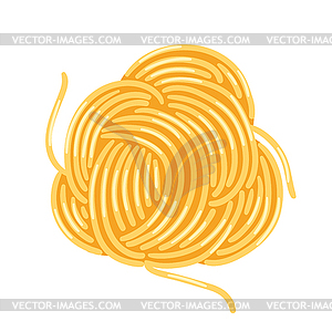 Italian pasta spaghetti. Culinary image for menu an - vector clipart