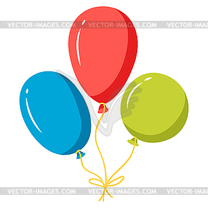 Color balloons. Decoration for celebration - vector image