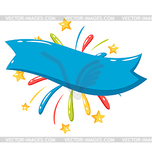 Background with color firework. Decoration for - vector clip art