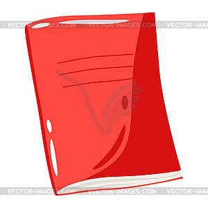 Notebook. School item. Education image for design - vector clip art