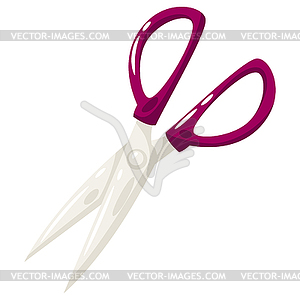 Scissors. School item. Education image for design - vector clip art