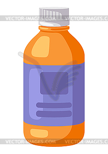 Medicine bottle. Medical and healthcare item - vector image
