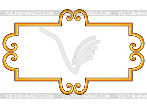 Decorative abstract frame. Vintage border. Classic - vector image