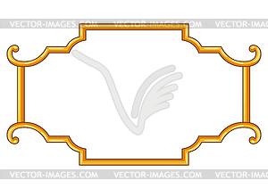 Декоративная абстрактная рамка. Винтажная кайма. Классический - векторный графический клипарт