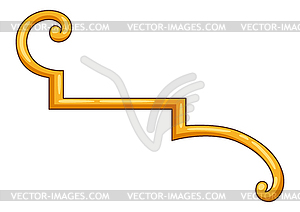 Decorative abstract corner. Vintage corner. - vector clipart