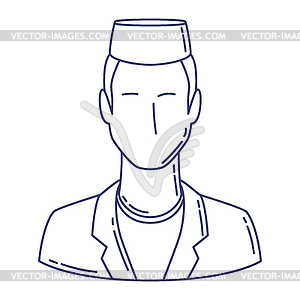 Doctor. Medical and healthcare avatar - vector image