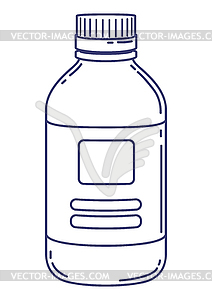 Medicine bottle. Medical and healthcare item - vector clipart