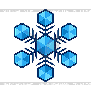 Snowflake. Winter decoration for Merry Christmas an - vector image