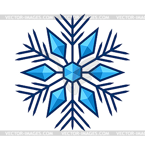 Snowflake. Winter decoration for Merry Christmas an - vector image