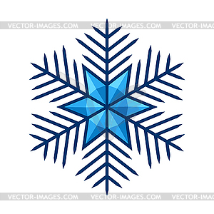 Snowflake. Winter decoration for Merry Christmas an - vector image