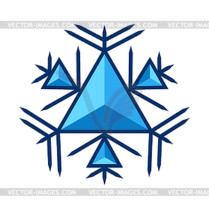 Snowflake. Winter decoration for Merry Christmas an - vector EPS clipart