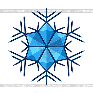 Snowflake. Winter decoration for Merry Christmas an - stock vector clipart