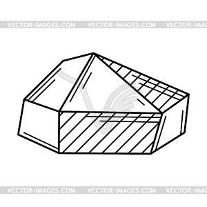 Crystal or mineral. Jewelry precious or semipreciou - vector clipart