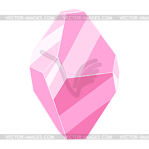 Crystal or mineral. Jewelry precious or semipreciou - vector clipart