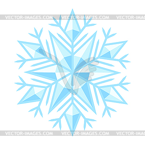 Snowflake. Winter decoration for Merry Christmas an - vector image