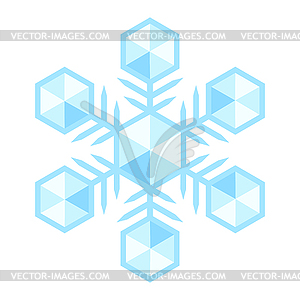 Snowflake. Winter decoration for Merry Christmas an - vector clipart