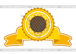 Sunflower oil label. Image for culinary and - vector clipart