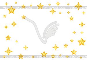 Background with stars. Cartoon night - vector EPS clipart