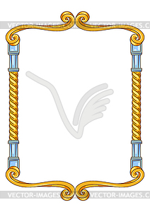 Decorative abstract frame. Vintage border. Classic - vector clip art