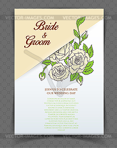 Wedding invitation - vector image