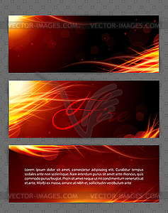 Fire glow background - vector image