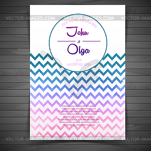 Wedding invitation - vector image