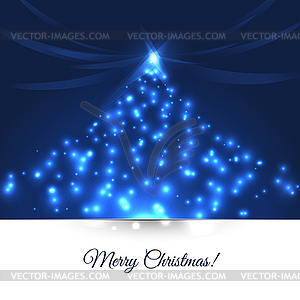 Xmas tree - color vector clipart