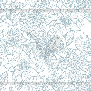 Seamless floral pattern - vector clip art