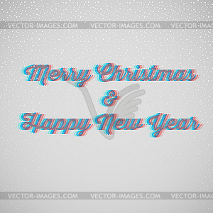 Marry christmas and happy New Year - royalty-free vector image