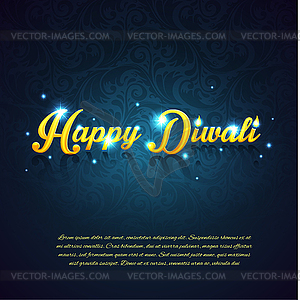 Happy Diwali - vector clipart