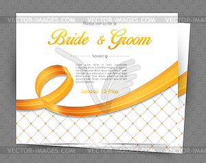 Wedding invitation - vector image