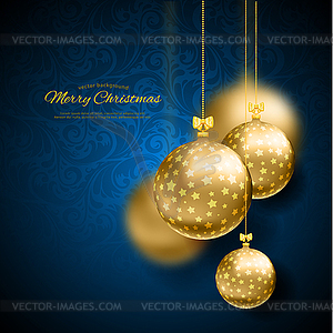 Christmas balls - vector clip art