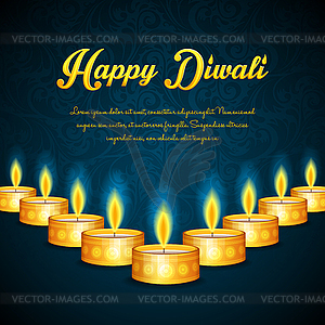 Happy Diwali - vector image