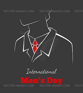 International man`s day - vector image