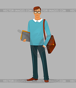 Teacher man - vector clip art