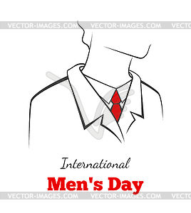 International man`s day - vector clip art