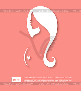 Pregnant woman - vector image