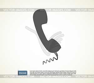 Telephone Icon - vector clipart / vector image