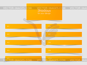 Paper with Shadows set - vector clipart / vector image