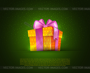 Colorful gift box - vector clipart