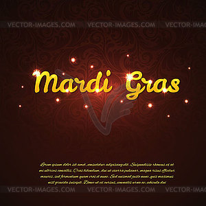 Mardi Gras red background - vector clipart / vector image