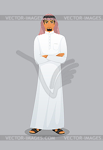 Arabic man character image - vector clipart