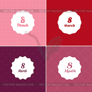 Happy Womens day template - stock vector clipart