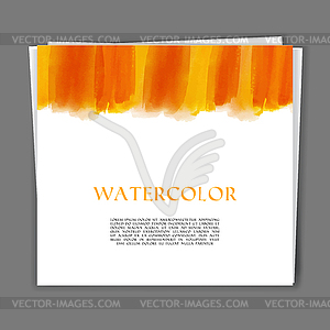 Hand painted watercolor texture - vector image