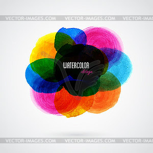 Hand painted watercolor texture - vector clipart