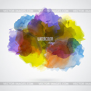 Hand painted watercolor texture - vector clip art
