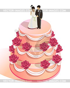 Wedding Cake - vector image