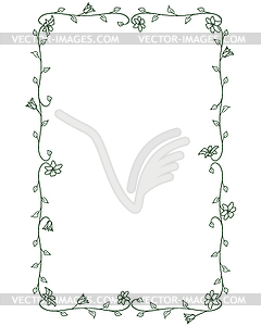 Frame spring - color vector clipart